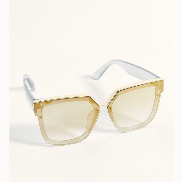 Free People Accessories - Free People Mack Metal Oversized Sunglasses